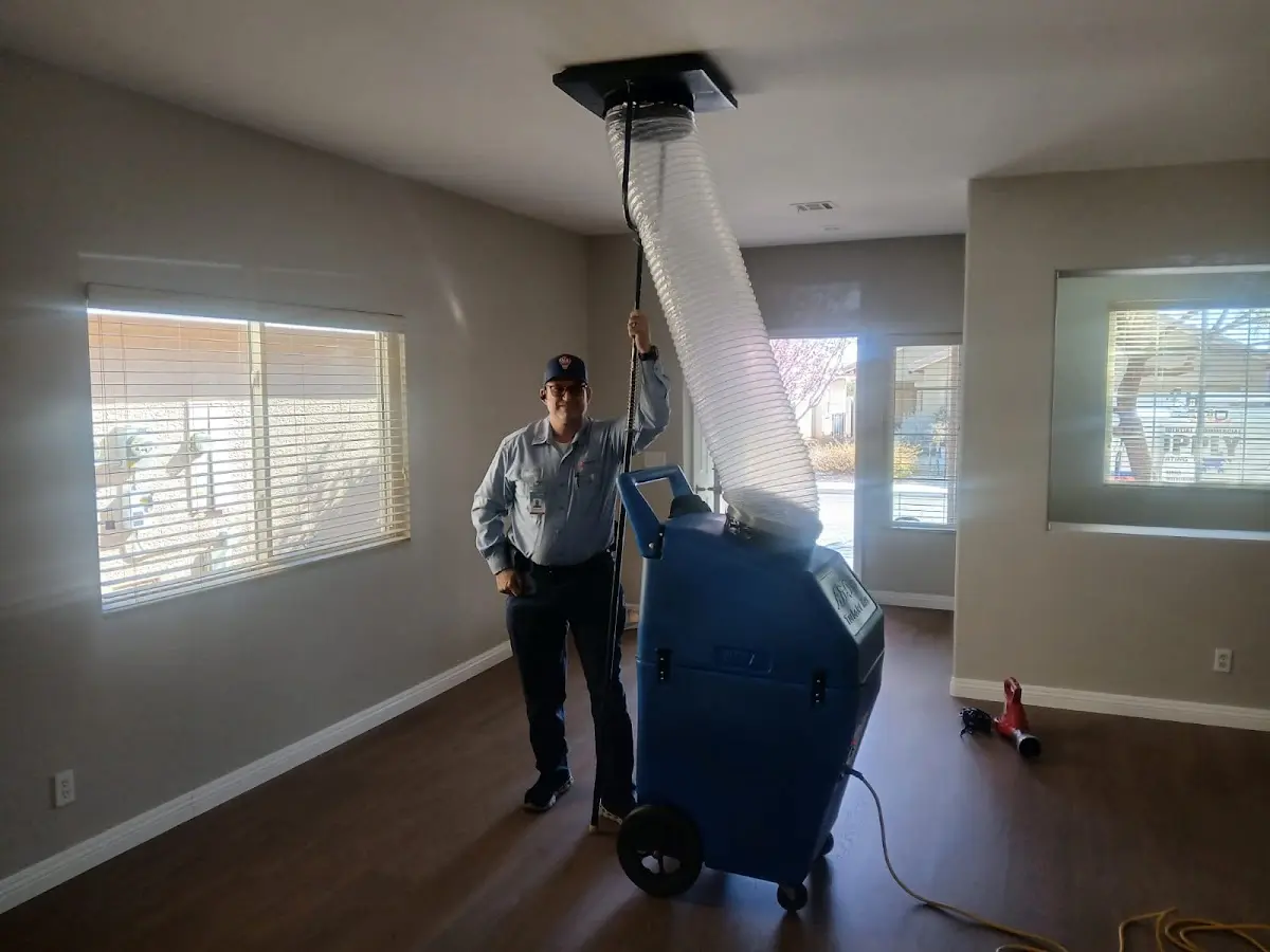 Professional Dryer Vent Cleaning work inside a Fayetteville home